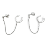 Earrings - cuff Silver